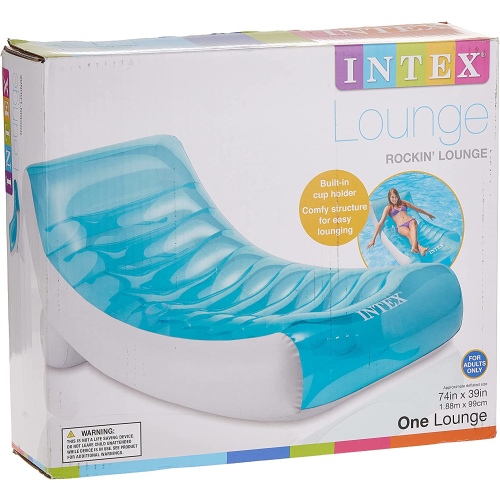 Надувное кресло-шезлонг INTEX "Всплеск"191 x 99 см, артикул 56874