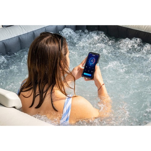 Надувная джакузи INTEX PureSpa Greystone Deluxe - 6 мест 239 x 71 см, артикул 28452