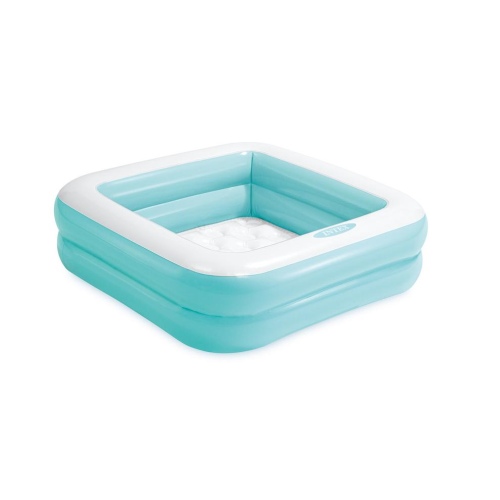  Надувной детский бассейн INTEX Play Box - голубой 86 х 86 х 25 см, артикул 57100