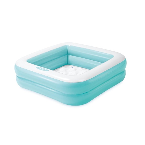  Надувной детский бассейн INTEX Play Box - голубой 86 х 86 х 25 см, артикул 57100