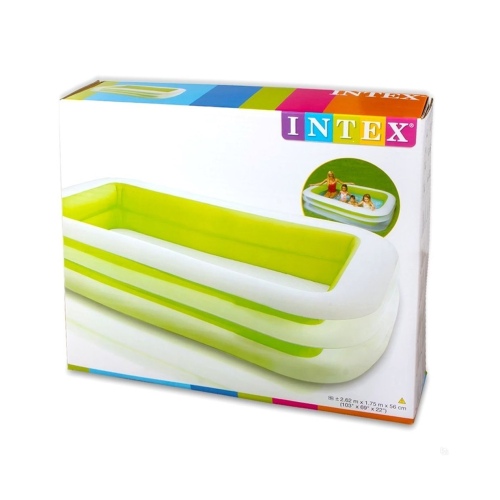Детский бассейн INTEX "Пирамида" 262 x 175 x 56 см, артикул 56483
