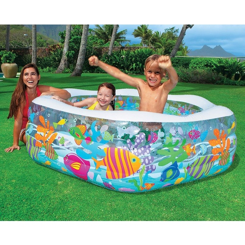 Детский бассейн INTEX "Рыбки" 191 x 178 x 61 см, артикул 56493