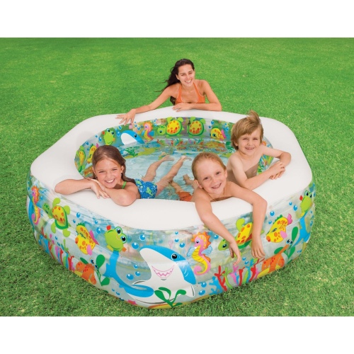 Детский бассейн INTEX "Рыбки" 191 x 178 x 61 см, артикул 56493