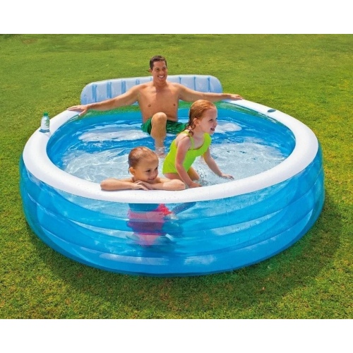 Детский бассейн INTEX "Семейный отдых" 224 x 216 x 76 см, артикул 57190