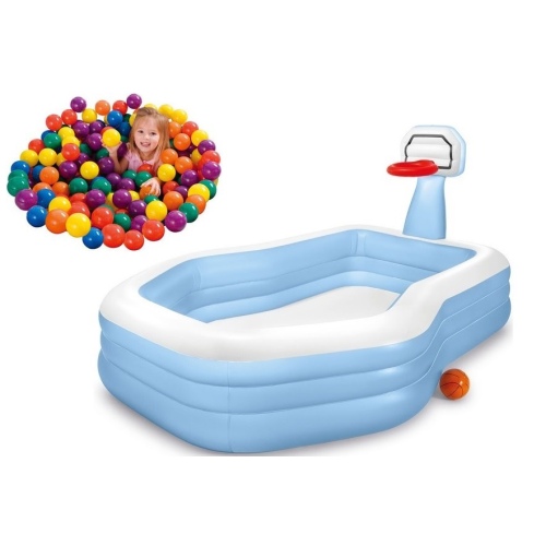 Детский бассейн INTEX "Семейный" 257 x 188 x 130 см, артикул 57183