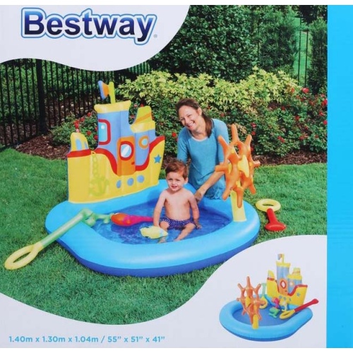 Надувной игровой центр Bestway "Кораблик" 140 x 130 x 104 см, артикул 52211