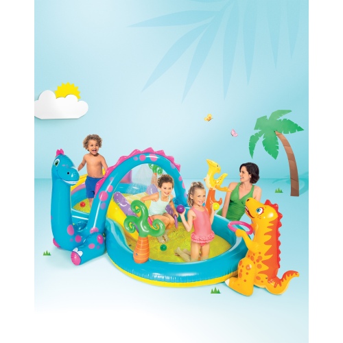 Надувной игровой центр INTEX "Диноленд" 333 x 229 x 112 см, артикул 57135