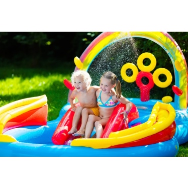 Надувной игровой центр INTEX "Радуга" 297 x 193 x 135 см, артикул 57453