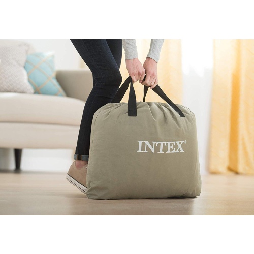 Кровать INTEX надувная 152 x 203 x 42 см, встроенный насос 220V, артикул 64136
