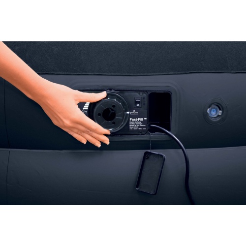 Кровать INTEX надувная 152 x 203 x 42 см, встроенный насос 220V, артикул 64136