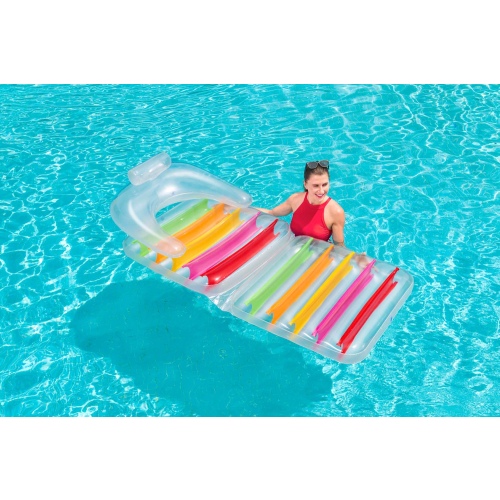 Матрас Bestway Summer Colors со спинкой + складная секция для ног 201 x 89 см, артикул 43023