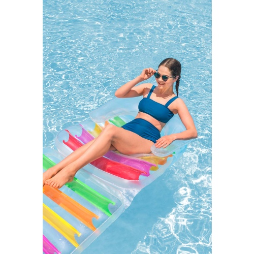Матрас Bestway Summer Colors со спинкой + складная секция для ног 201 x 89 см, артикул 43023