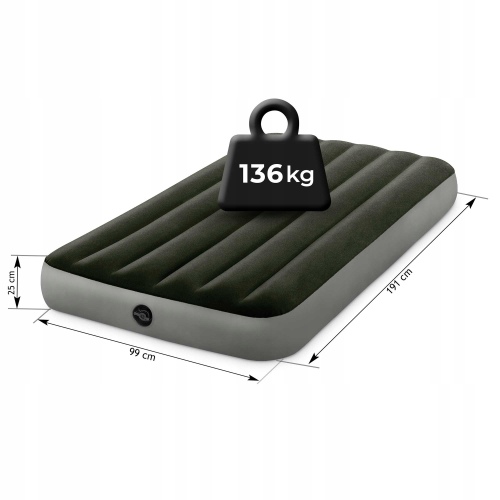 Надувной матрас INTEX 76 x 191 x 25 см, без насоса, артикул 64106