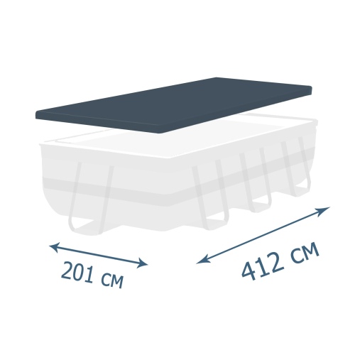 Тент Bestway для каркасных бассейнов 4.12 x 2.01 м, артикул 58232