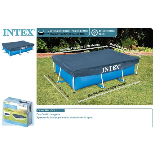 Тент INTEX для каркасных бассейнов 3 x 2 м, артикул 28038