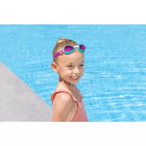 Очки для плавания Bestway Aqua Burst Essential фиолетовые для детей от 3 лет, артикул 21002
