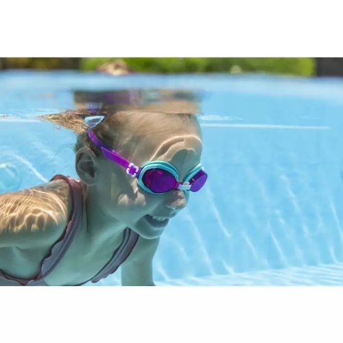 Очки для плавания Bestway Aqua Burst Essential фиолетовые для детей от 3 лет, артикул 21002