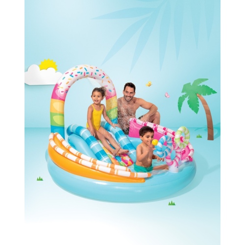 Надувной игровой центр INTEX Candy Fun с горкой, артикул 57144 