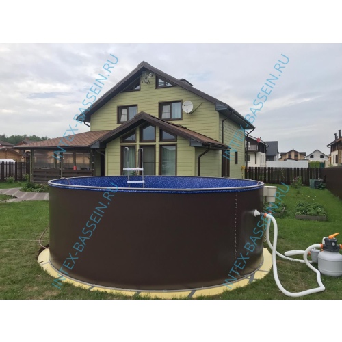 Бассейн Лагуна 3.5 х 1.25 м (полная комплектация) арт. 35014 / 3 - коричневый