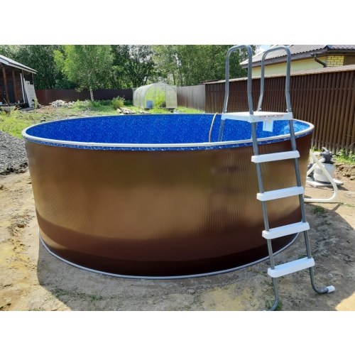 Бассейн Лагуна 5.5 х 1.25 м (полная комплектация) арт. 55014 / 1 - коричневый