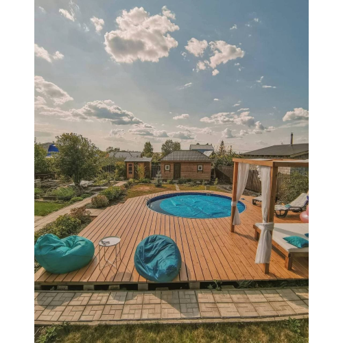 Бассейн Лагуна 5.5 х 1.25 м (врезной скиммер + форсунка) арт. 55011 / 3 - коричневый