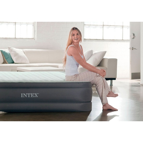 Кровать INTEX надувная 99 x 191 x 46 см, встроенный насос 220V, артикул 64902