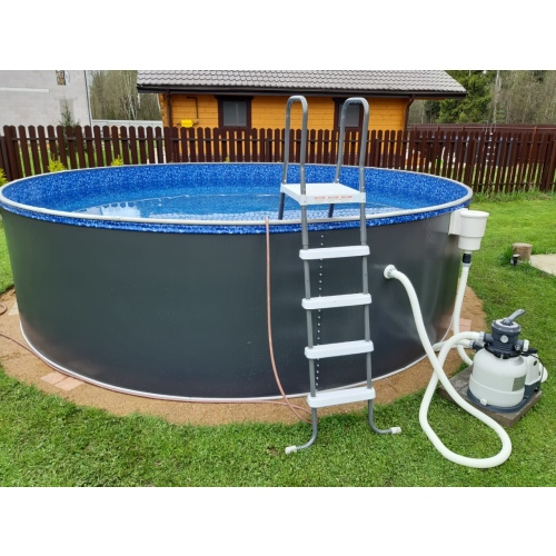 Бассейн Лагуна 3.5 х 1.25 м (врезной скиммер + форсунка) арт. 35010 / 3 - платина