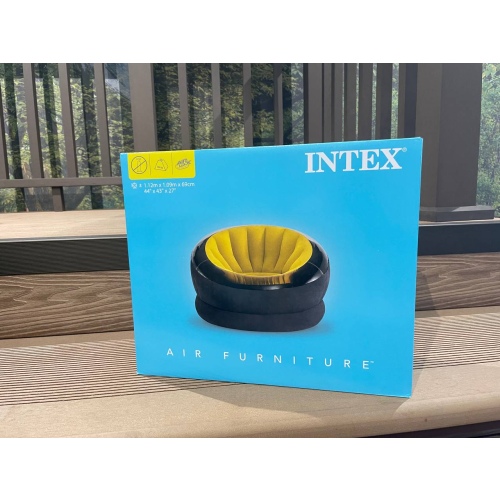 Надувное кресло INTEX Empire 112 x 109 x 69 см, цвет желтый, артикул 68582-G