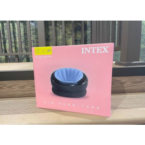 Надувное кресло INTEX Empire 112 x 109 x 69 см, цвет синий, артикул 68582-S