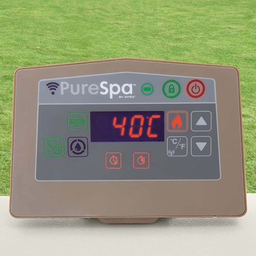 Надувная джакузи INTEX PureSpa Chevron Deluxe - 6 мест, артикул 28472
