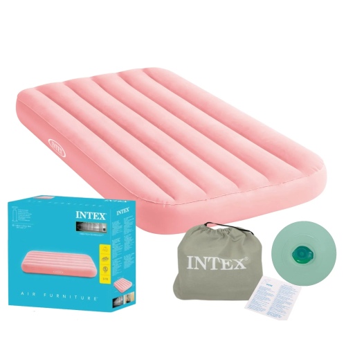 Матрас INTEX надувной Cozy Kids Airbed (розовый), артикул 66803-P