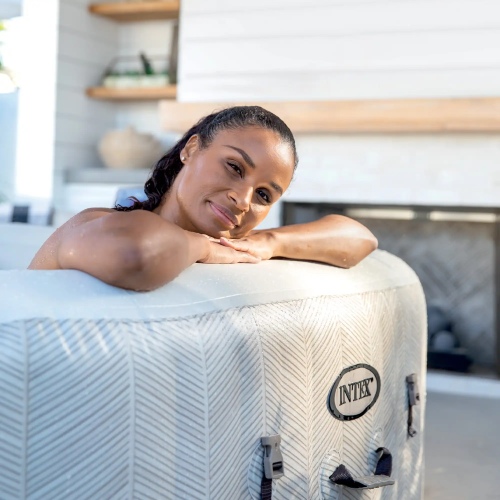 Надувная джакузи INTEX PureSpa Chevron Deluxe - 4 места, артикул 28446