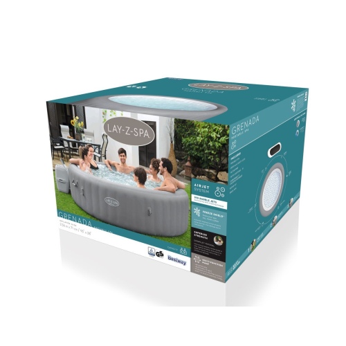 Джакузи Bestway 6001J, внешний размер: 236 x 71 см - 8 мест