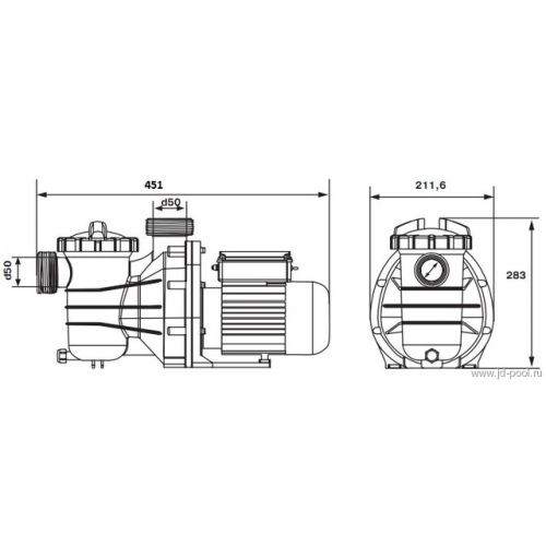 Насос-помпа Emaux Opus SS033, 7 м3/ч, артикул SS033